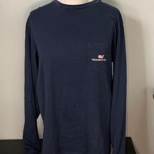 Vineyard Vines long sleeve navy shirt XS